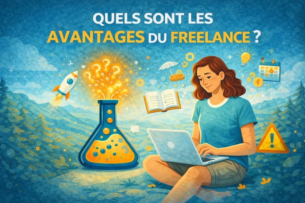 une freelance qui travaille dehors