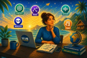 une freelance qui réfléchit